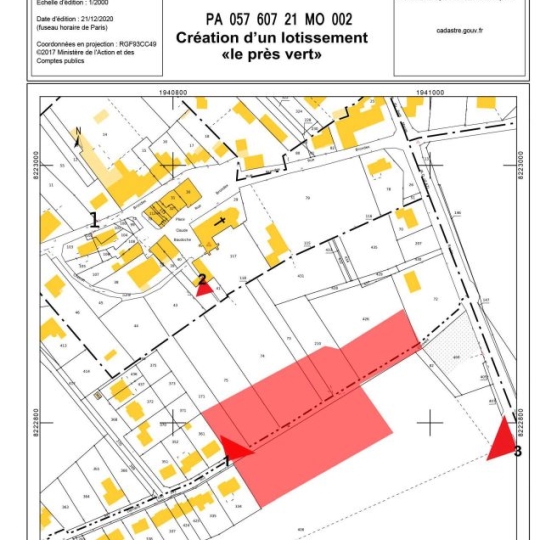  CABINET DE L'ILE : Terrain | SAINTE-BARBE (57640) | 126 m2 | 127 330 € 